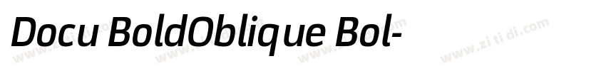 Docu BoldOblique Bol字体转换 Docu BoldOblique Bol字体转换
